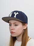 Бейсболка AMERICAN NEEDLE арт. 21006B-NBY New York Black Yankees Archive 400 NL (темно-синий)